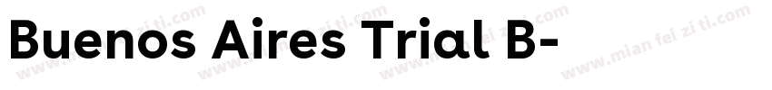 Buenos Aires Trial B字体转换
